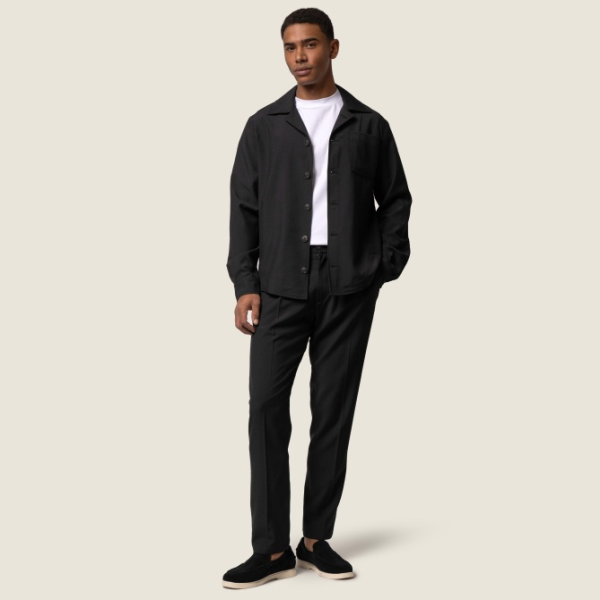 Duquezzi-Wool-Blend-Overshirt-Zwart